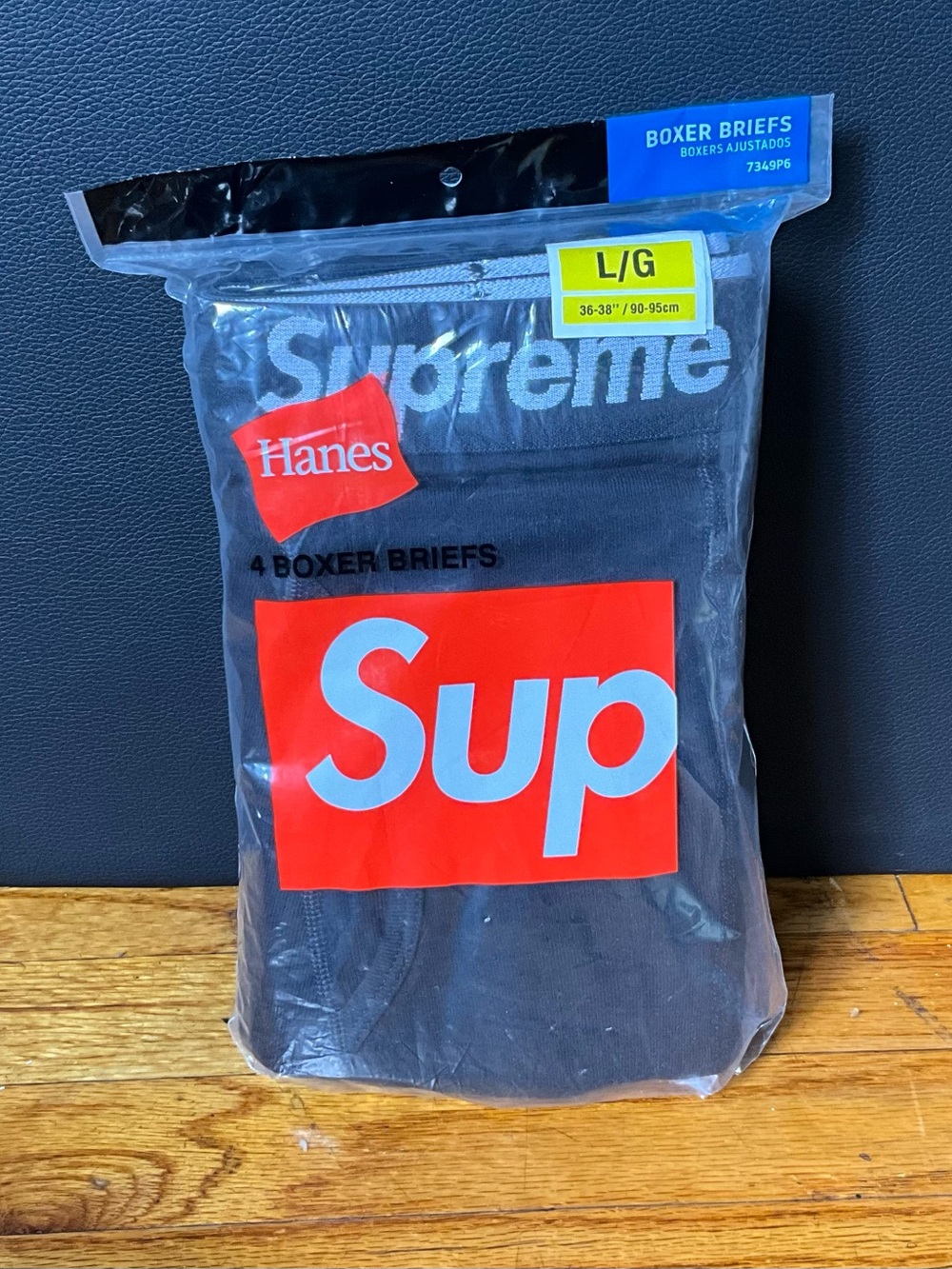 Hanes x Supreme Black Boxer Briefs – L/G